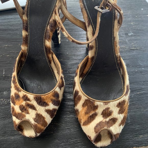 3 inch leopard heels